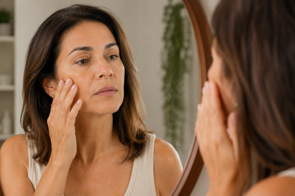 Efeitos da menopausa na pele